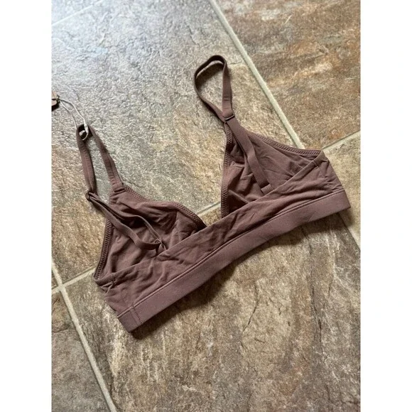 Skims Fits Everybody Triangle Bralette Jasper Size XS - Picture 8 of 9